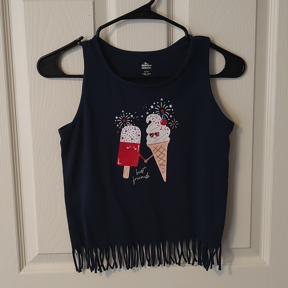 Girls Patriotic tank